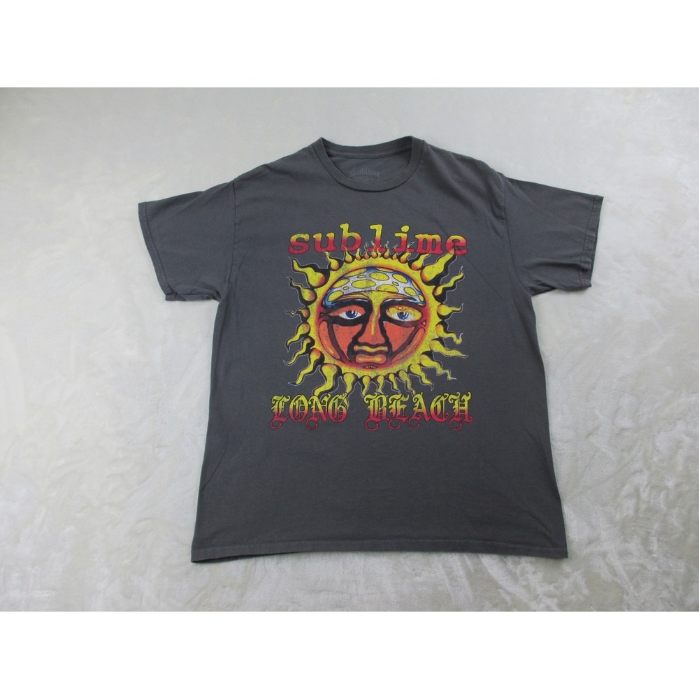 Sublime Shirt Mens Large Gray Long Beach Rock‎ Music Concert*